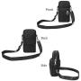 WATACHE Outdoor Sweat-Proof Running Armbag Cross-Body Shoulder Casual Wallet Purse Crossbody Bag Gym Fitness Cell Phone Key Holder for iPhone Xs Max/Xr, Galaxy Note 10, Huawei P30 Pro,Black