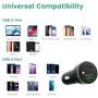 Fast USB Type C PD Car Charger, Verolink Dual-Port 27W Power Delivery&Quick Charge 3.0 Car Adapter for Google Pixel 4/3/3a XL, OnePlus 7/6, Samsung S20/S10, iPhone 11 Pro/iPad (with 3.3ft USB C Cable) Fast USB Type C PD Car Charger, Verolink Dual-Port 27W Power Delivery&Quick Charge 3.0 Car Adapter for Google Pixel 4/3/3a XL, OnePlus 7/6, Samsung S20/S10, iPhone 11 Pro/iPad (with 3.3ft USB C Cable)