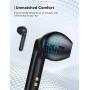 Wireless Earbuds, TaoTronics True Wireless Earbuds SoundLiberty 88, Smart Noise Reduction for Clear Calls, Intuitive Ear Detection, Punchy Bass, IPX8 Waterproof, Built-in Mic, with Charging Case