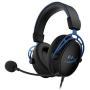 HyperX Cloud Alpha S - PC Gaming Headset, 7.1 Surround Sound, Adjustable Bass, Dual Chamber Drivers, Chat Mixer, Breathable Leatherette, Memory Foam, and Noise Cancelling Microphone - Blue