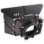 JTZ DP30 Camera Cage 15mm Rail Rod Base Plate Rig + Top Handle + Shoulder Pad + Electronic Handle Grip + Carbon Fiber Matte Box + Follow Focus for Panasonic Lumix GH3 GH4 GH5 GH5s Cameras
