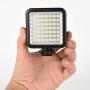 SUPON 49 Video LED Light, Dimmable Continuous On-Camera High Power Light Panel for Canon Nikon Sony Panasonic Olympus Fuji DSLR Cameras Camcorder Studio Video Outdoors Photography