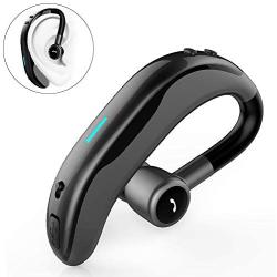 SLuB True Wireless Bluetooth Single Earbud with Microphone 17-18 Hours Playtime Noise Cancelling  Waterproof Ear-Hook Sport Headset for  Cell Phone (Gray)