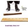 Nature Gnaws Small Bully Sticks for Dogs - Premium Natural Beef Bones - Thin Long Lasting Dog Chew Treats for Light Chewers & Puppies - Rawhide Free - 6 Inch