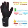 Heated Glove Liners for Men Women,Rechargeable Battery Motorcycle Ski Snow Warmer Mitten Glove Arthritis