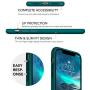 OuXul Case for iPhone X/iPhone Xs 5.8 inch Liquid Silicone Gel Rubber Phone Case, Full Body Slim Soft Microfiber Lining Cushion Shockproof Protective Case (Blackish Green)