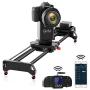 GVM Camera Slider, 31" 2-Axis Carbon Fiber Motorized Slider Track Dolly Rail with APP Control and Wireless Controller, 360 Degree Panoramic Shooting and Time-Lapse Photography for Most DSLR Cameras