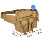 Lemon Park Tactical Waist Bag Military Fanny Pack,Waterproof Utility Belt with Water Bottle Holder,Suitable for Hiking&Mountaineering&Camping&Riding&Fishing&Shooting