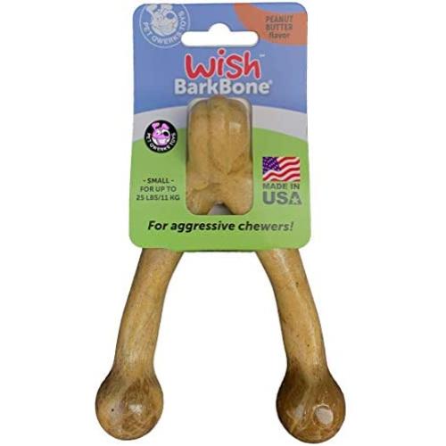 Pet Qwerks Wish BarkBone - For Aggressive Chewers| Made in USA