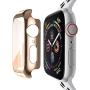 baozai Compatible with Apple Watch 38mm Case with Built-in Tempered Glass Screen Protector, Full Coverage Hard iWatch Case for Series 3/2/1 (Rose Gold, 38mm Series 3/2/1)