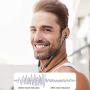 Bluetooth Headphones 5.0 Wireless Earbuds IPX6 Waterproof Quad Drivers HiFi with Stereo Bass, 10 Hours Play Time,Noise Cancelling Sweatproof Sport in-Ear Earphones for Running Workout Gym
