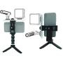 Universal Video Rig System for Vertical and Horizontal Shooting with Any Smartphone DREAMGRIP Scout XM with Patented Track Connector for External Lights, Mic and Another Photo/Video Accessories