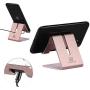 Cell Phone Stand Holder - ToBeoneer Aluminum Desktop Solid Portable Universal Desk Stand Compatible with All Mobile Smart Phone Huawei iPhone X 8 7 6 Plus 5 Ipad Mini Tablet Office Decor (Rose Gold)