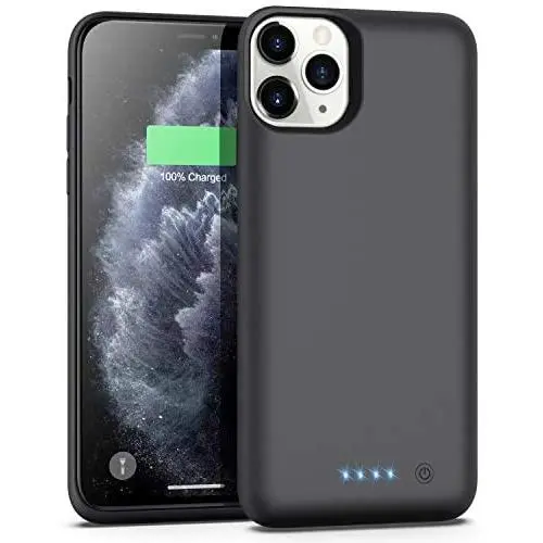 Battery Case for iPhone 11 Pro Max, 7800mAh Extended Portable Battery Pack Rechargeable Charging Case Smart Battery Case for iPhone 11 Pro Max External Battery Cover 6.5 inch Charging Case - Black Battery Case for iPhone 11 Pro Max, 7800mAh Extended Portable Battery Pack Rechargeable Charging Case Smart Battery Case for iPhone 11 Pro Max External Battery Cover 6.5 inch Charging Case - Black