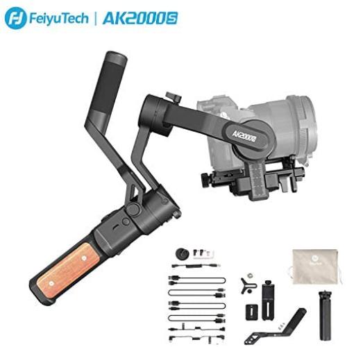 FeiyuTech AK2000s Handheld Gimbal Camera Stabilizer with Versatile Handle LCD Screen for DSLR Camera Sony a6300 a6400 a6500 Canon M50 EOS R Panasonic DC-GF9XGK DMC-LX100 Nikon Fujifilm