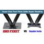 LIBRA Set of 2 Bigfoot 5000 lb 24" RV Trailer Stabilizer Leveling Scissor Jacks w/Handle & Dual Power Drill Sockets & Hardware -Part#26044