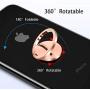 Ultra Slim Phone Ring Holder, Tomorotec Thin Cell Phone Ring Stand for Magnetic Car Mount with Black Car Mount Hook - for iPhone X XR XS 8 7 Plus 6S 6 5s 5 SE, Galaxy S8 S7 S6 Edge (Rose Gold)