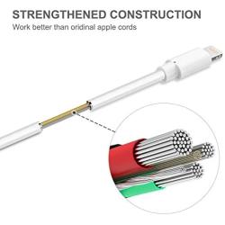 Lightning Cable, Quntis 3Pack 6.5FT Lightning to USB A Cable Certified Fast Charging Charger for iPhone 11 Xs Max XR X 8 Plus 7 Plus 6 Plus 5s SE iPad Pro iPod Airpods and More - White