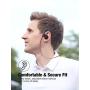 Otium Bluetooth Headphones, Best Wireless Earbuds IPX7 Waterproof Sports Earphones w/Mic HD Stereo Sweatproof in-Ear Earbuds Gym Running Workout 8 Hour Battery Noise Cancelling  Headsets