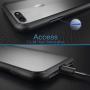 Mkeke Compatible with iPhone SE Case 2020, iPhone 8 Case, iPhone 7 Case Clear Cases for iPhone SE 2nd Generation, iPhone 8 and iPhone 7-Black