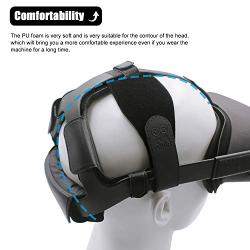 AMVR Headband Strap, Gravity Pressure Balance Cushion Leather Foam Pad for Oculus Quest Headset Accessories with Comfortable Soft Sets