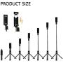 Selfie Stick Tripod- Bluetooth Wireless Remote Shutter Tripod, Mini Extendable Aluminum Cell Phone Stand, 270° Rotation Portable Monopod Compatible with iPhone and Android Smartphone