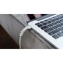 Lightning Charger Cable Saver | MacBook iPhone Micro USB Protector | PC/Notebook Charging Cable Saver. Snug Fit for All Cell Phones, (Grey)