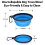 Kytely 2 Pack Dog Doorbell Adjustable Dog Bell, Puppy Bells Potty Training Bells with 2 Dog Training Clickers and One Collapsible Dog Bowl for Door Knob, Dog Training, Housebreaking