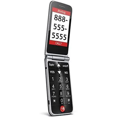 Jitterbug Flip Easy-to-use Cell Phone for Seniors (Graphite) by GreatCall Jitterbug Flip Easy-to-use Cell Phone for Seniors (Graphite) by GreatCall