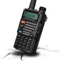 BaoFeng UV-5R Plus Dual-Band 136-174/400-480 MHz FM Ham Two-Way Radio (Black)