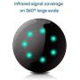 ZESTYI Wifi Smart IR Remote Voice Control AC, TV, Fan, STB | Work with Alexa&Google Assistance | Remote Control by App | Compatible with Apple and Android, Black