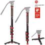 IFOOTAGE 71" Carbon Fiber Camera Monopod Professional Telescopic Video Monopods Base Tripod Compatibility DSLR Cameras Camcorders IFOOTAGE 71" Carbon Fiber Camera Monopod Professional Telescopic Video Monopods Base Tripod Compatibility DSLR Cameras Camcorders