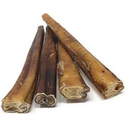 Sancho & Lolas Bully Sticks for Dogs -12-Inch Moderate Odor High-Protein Grain-Free Beef Pizzle Dog Chews