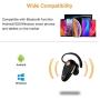 Bluetooth Headset, Kendir V5.0 Wireless Headphone Cell Phone Earpiece 8 Hrs Talking Time with Mic, Volume Control, Handsfree Earbud for iPhone, Android, Smartphone (One Piece, Black)