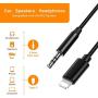 [Apple MFi Certified] iPhone AUX Cord for Car Stereo, Lightning to 3.5mm Audio Cable Compatible for iPhone 11/11 Pro/XS/XR/X 8 7 6/iPad, iPod to Speaker, Home Stereo, Headphone, Support iOS 13 (Black)