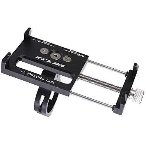 GUB Bicycle & Motorcycle Phone Mount, Aluminum Alloy Universal Bike Handlebar Phone Mount Holder Adjustable Compatible with iPhone X XR Xs 7s 8 Plus,Compatible with SamsungS9/S8/Note5/4 (Black)
