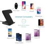 NextHit Wireless Charger Stand for Apple Watch Series 5/4/3/2/1, 2 in 1 Charging Dock for iPhone 11 Pro Max/XR/XS/XS MAX/X/8/8 Plus, Qi Fast Charge Station for iWatch Upgraded (Black)