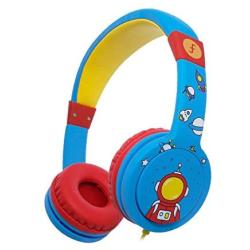 Kids Headphones - Funcl On-Ear Stereo Kids Headsets for Boys/Girls/Children/Teens, HD Microphone, Safe Materials, Limited Volume, 3.5mm Jack, iPads/Smartphones/Tablets/Laptops/Kindles (Space)