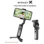 Andoer iSteady X Ultralight 3-Axis Gimbal Stabilizer One-Click Inception Mode with Moment Mode ISteady 3.0 Anti-Shake Algorithm System Compatible with Smartphone