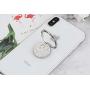 Cell Phone Finger Ring Holder, GREATQIQI Bling Crystals Phone Kickstand, 360° Rotation Metal Ring Grip Stand for Phones and Tablets (Silver)