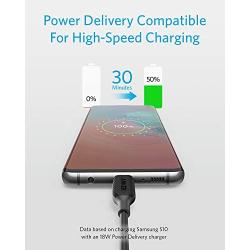 USB C Cable 60W, Anker Powerline III USB-C to USB-C Cable 2.0 (1ft), USB C Charger Cable for MacBook Pro 2020, iPad Pro 2020, Switch, Samsung Galaxy S20 Plus S9 S8 Plus, Pixel, and More