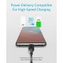USB C to USB C Cable, Anker Powerline III USB-C to USB-C Fast Charging Cord (6 ft), 60W Power Delivery PD Charging for Apple MacBook, iPad Pro 2020, Samsung Galaxy S10 Plus S9 S8 Plus, Pixel, and More