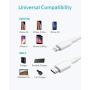 Anker USB C to Lightning Cable, iPhone 11 Charger [6ft Apple MFi Certified] Powerline II for iPhone SE / 11 Pro/X/XS/XR / 8 Plus/AirPods Pro, Supports Power Delivery