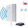 AT&T Cell Phone Signal Booster 4G LTE FDD 700Mhz US ATT T-Mobile Signal Booster Amplifier Indoor HJCINTL Band12/17 Home Mobile Phone Signal Booster Repeater Kits