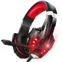BENGOO Stereo Gaming Headset for PS4, PC, Xbox One Controller, Noise Cancelling Over Ear Headphones Mic, LED Light, Bass Surround, Soft Memory Earmuffs for Laptop Mac Nintendo Switch Games -Red BENGOO Stereo Gaming Headset for PS4, PC, Xbox One Controller, Noise Cancelling Over Ear Headphones Mic, LED Light, Bass Surround, Soft Memory Earmuffs for Laptop Mac Nintendo Switch Games -Red