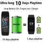 L8star Fitness Tracker, Continuous Heart Rate Monitor IP67 Waterproof Smart Activity Tracker with 6 Sports Mode,Sleep Monitor,Pedometer Smart Wrist Band for Women Men