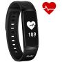 iKustar Fitness Tracker Smart Bracelet Pedometer Heart Rate Monitor Sleep Monitor Calorie Counter Pedometer Sport Activity Tracker with HD OLED Touch Screen for Android and iOS Smart Phone