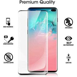 JEHOO Samsung Galaxy S10 Plus Screen Protector, [2 Pack][New Version][3D Curved][Anti-Scratch] Tempered Glass Screen Protector Suitable for Galaxy S10 Plus