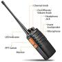 Seodon Walkie Talkies Rechargeable for Adults Long Range with One Extra Battery GMRS/FRS Two Way Radios UHF 400-470Mhz with Earpiece/Headsets(2 Pack)