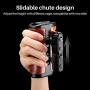 UURig 1/4" Wood Handle Grip Left Right Universal for Camera Cage Dual Hold Use Available, for Smartphone Video Rig Video-graphy Accessories Mobile Filming Hold Bracket